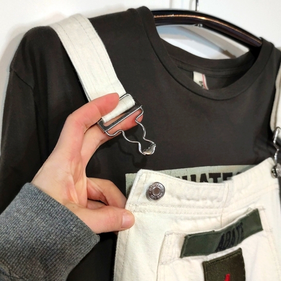 Jumper Gap Denim Dress Overalls Coveralls size Med Pockets Adjustable straps - Picture 8 of 16